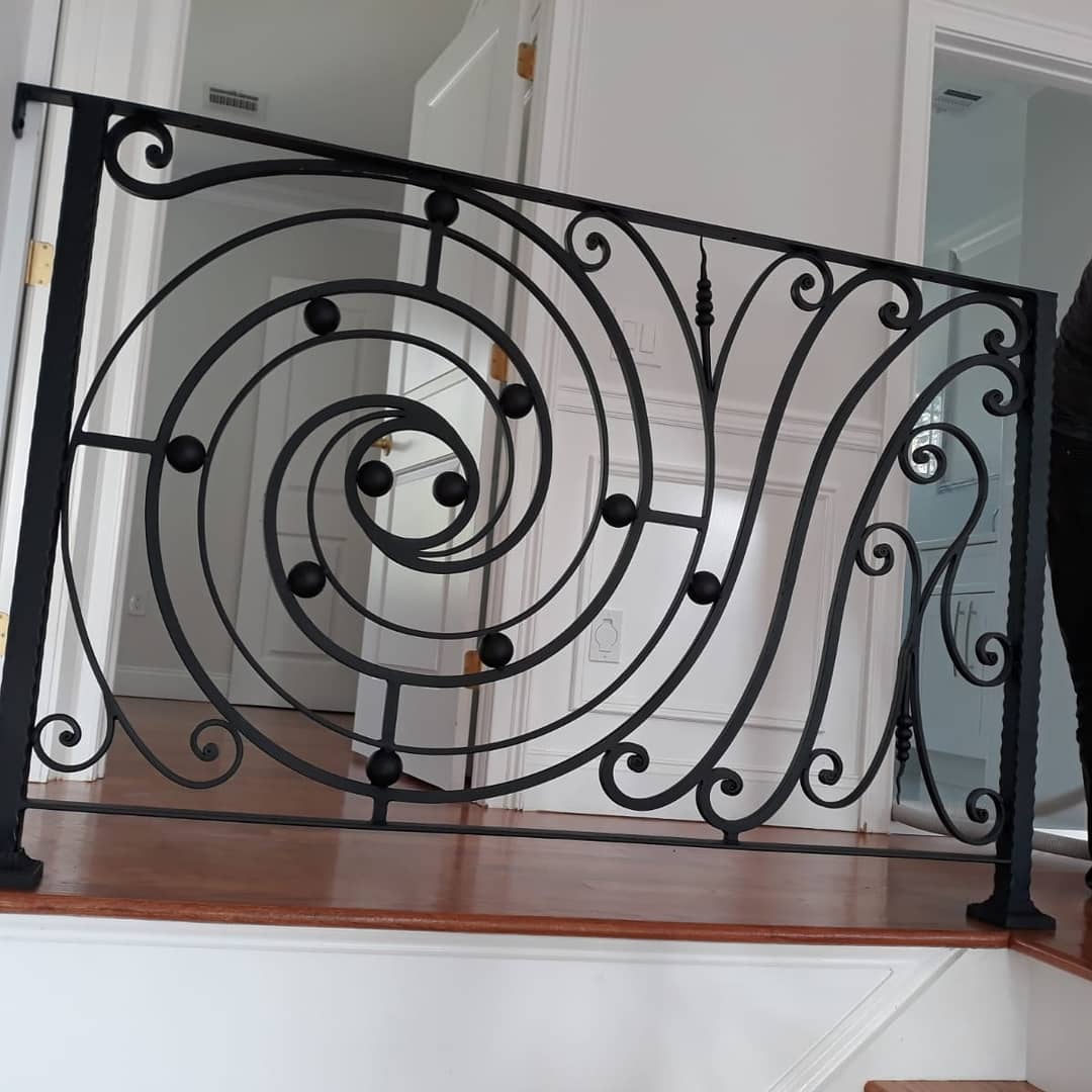 Custom Wrought Iron Interior Railing, photo 4