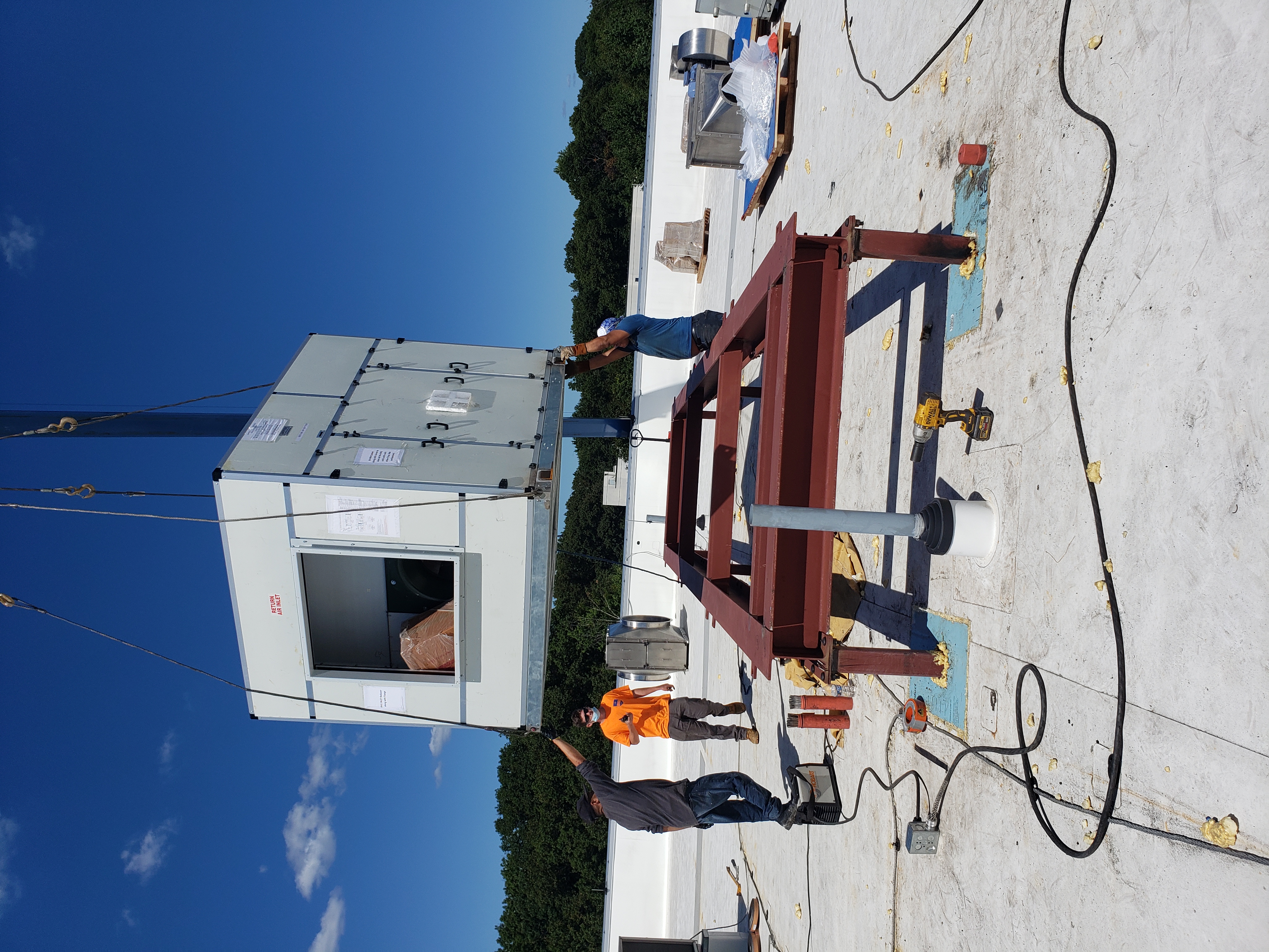 Rooftop Equipment Support Frame